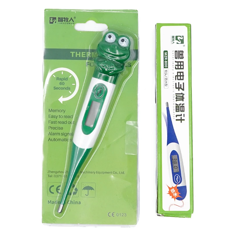 Pet Digital Led Thermometer Waterproof Cartoons Cute Veterinary Tool For Dogs Cats Piglets Thermometers Pets Products animal thermometer