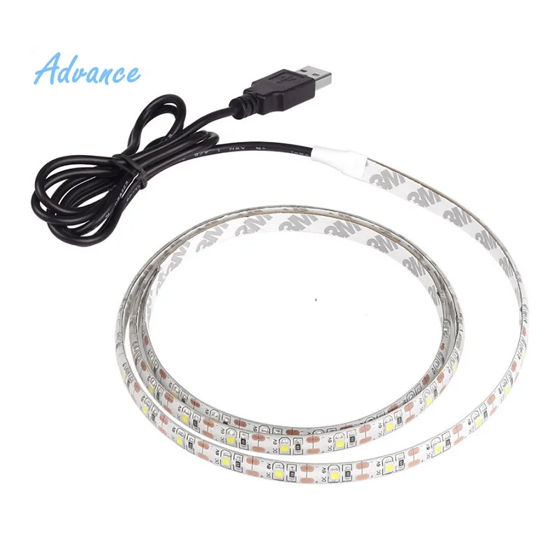 Acheter Bande Lumineuse LED Non étanche, USB, Pour Rétro-éclairage TV, Décoration D'ambiance, PC, Cuisine, Chambre à Coucher, Décoration De Table, Lampe D'éclairage