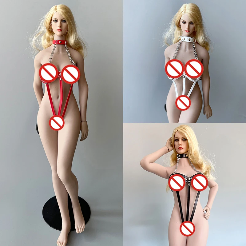

1/6 Scale Women's One-Piece Bandage Skinny Bodysuit Clubwear Model Fit 12Inch Tbleague PH JIAOU Doll Action Figure Body