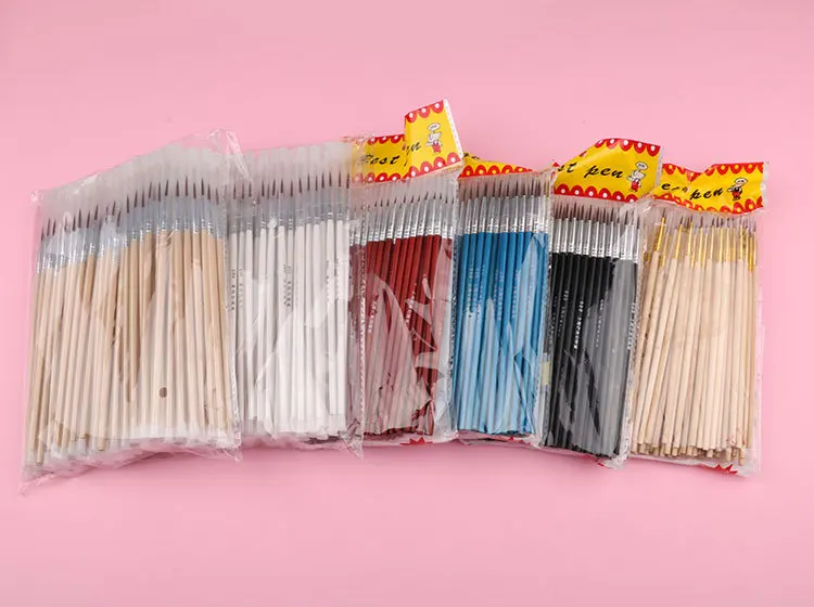 100 Stück/Set Feine Handbemalte Dünne Hakenlinien-Stifte Mehrfarbige Zeichenstifte Malpinsel Kunstbedarf Nylon-Pinsel Spezial – Detail 4