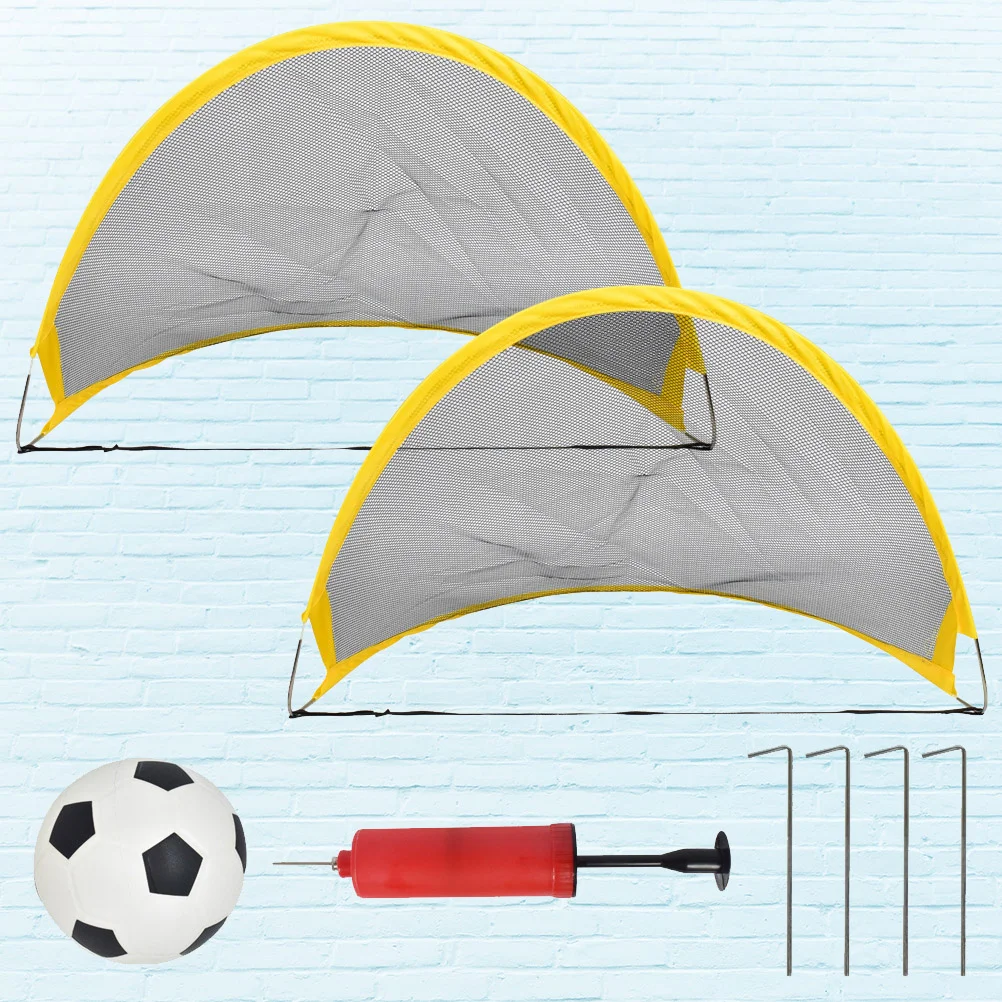 Mini Toy Soccer Goal Net Sports Football Training Door Kids Child Outdoors Game