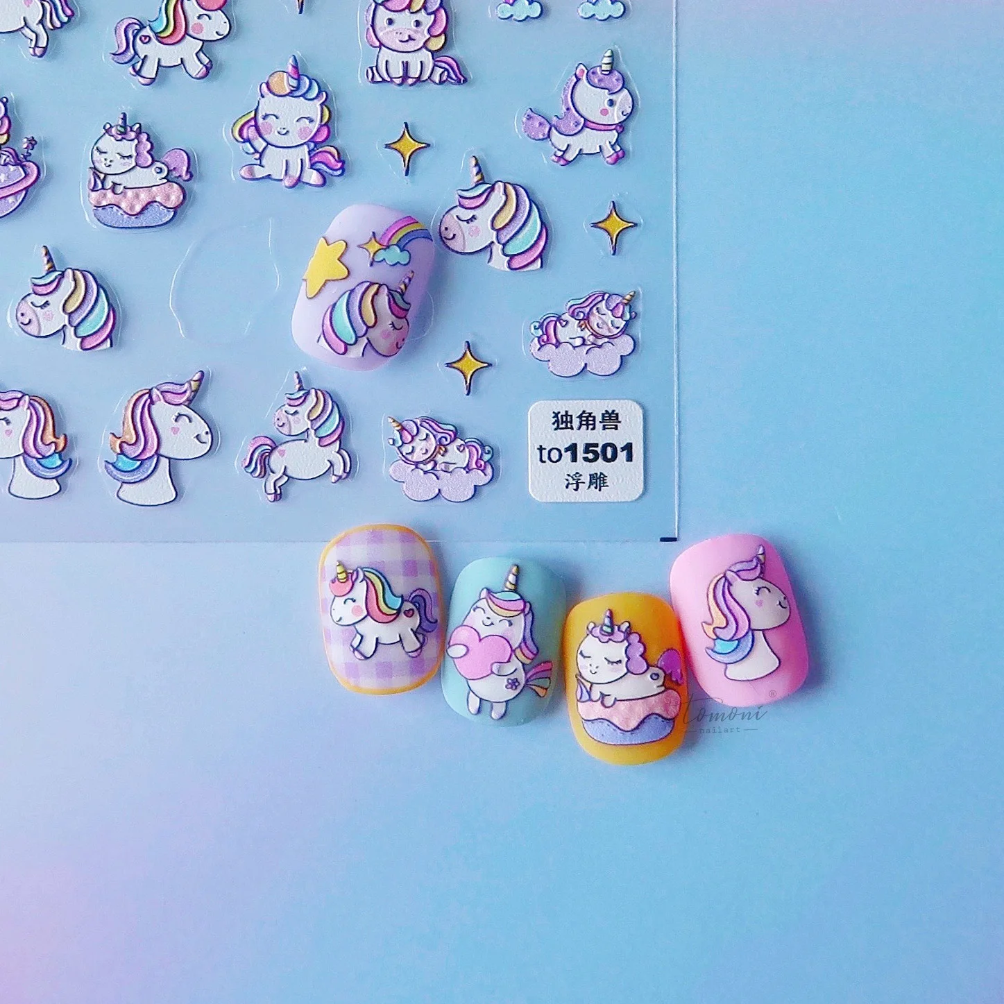 

High quality cartoon nail stickers, plant and animal nail art decorative stickers