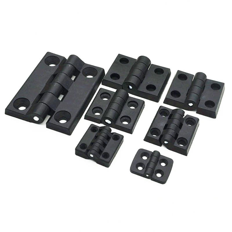 Black Nylon Plastic Butt Hinge Wooden Box Furniture Electric Cabinet Hardware Wooden door hinge 10pcs door hinges plastic hinges nylon hinges