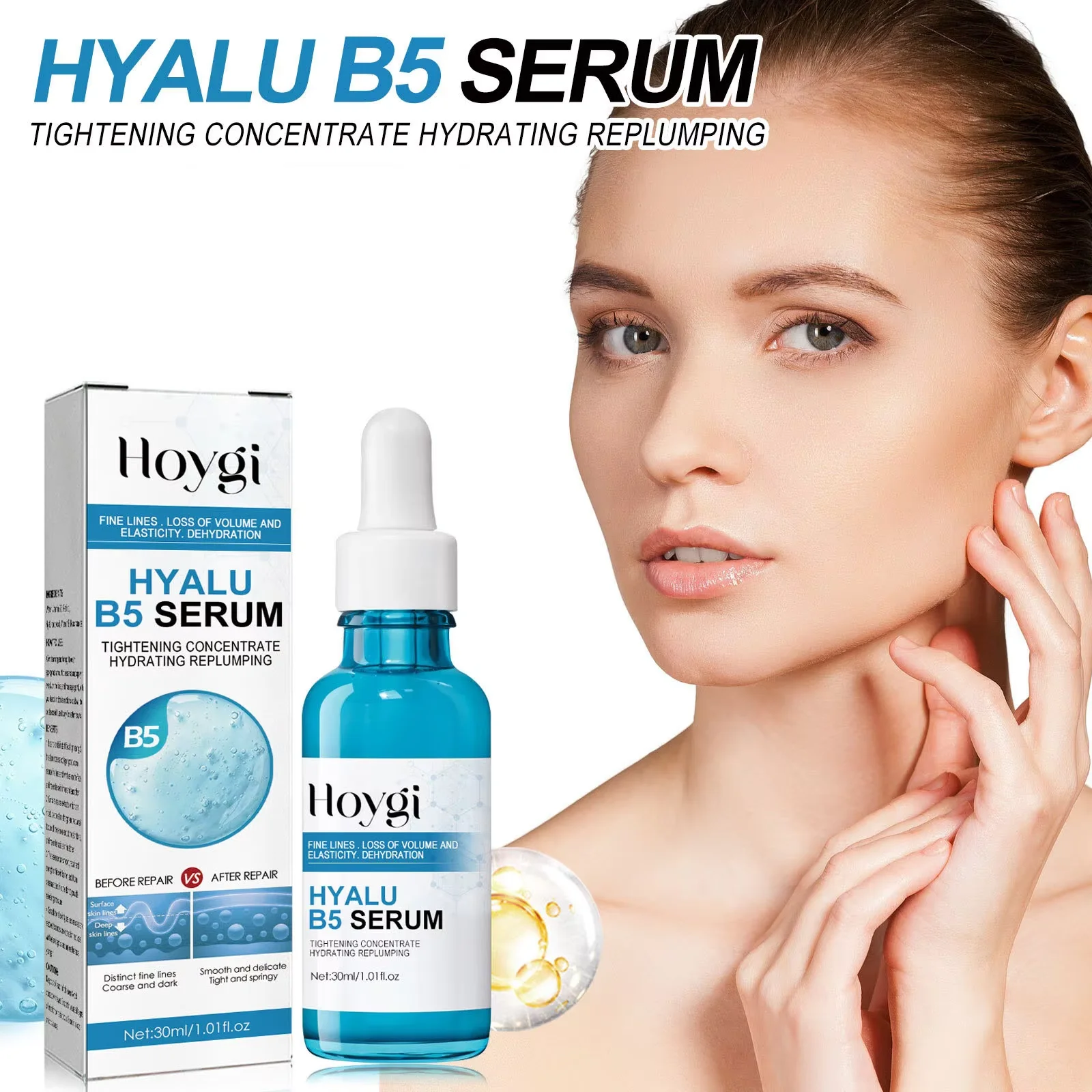 Hyalu B5 Serum Anti-Wrinkle Tightening Fade Fine Line Lifting Hydrating Replenishment Shrink Pore Hyaluronic Acid Facial Essenc 6