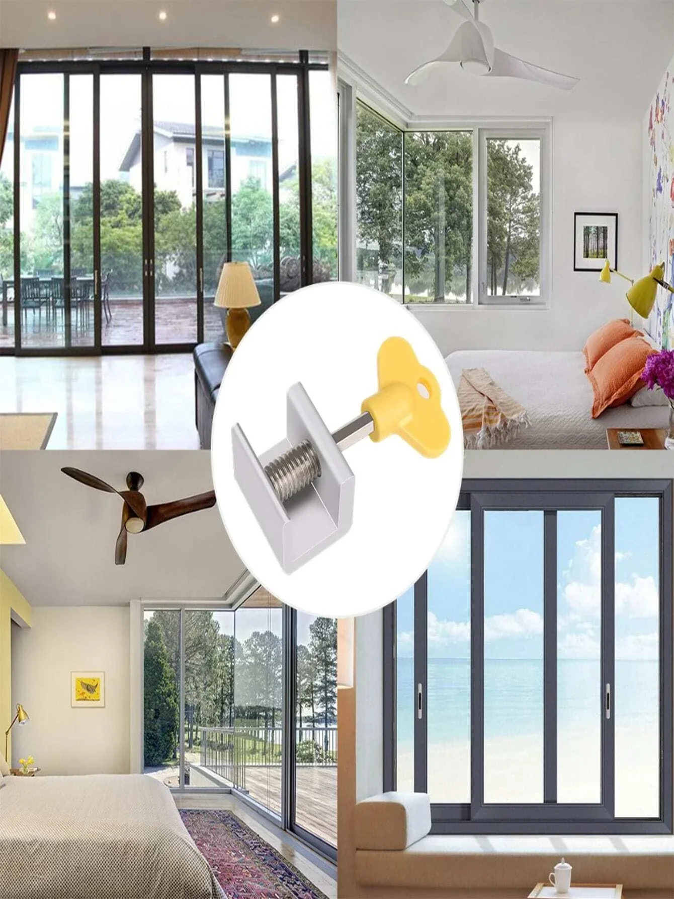 Aluminum Anti Theft Door Window Lock Restrictor