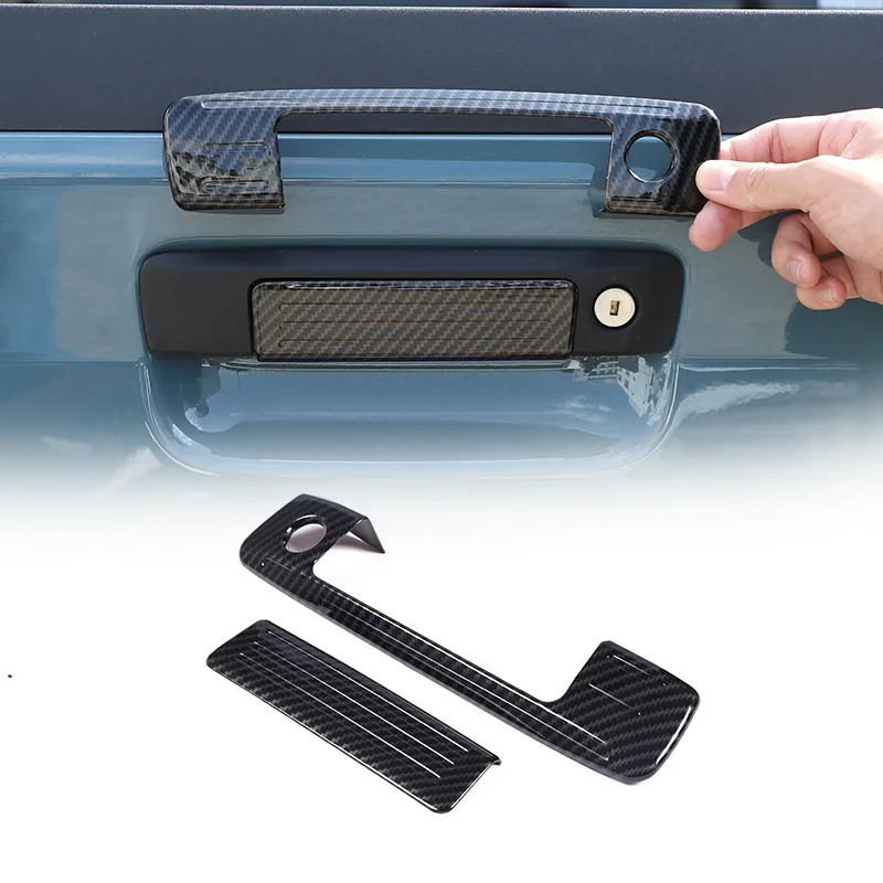 

For Ford Maverick 2022 ABS Matte Black Car Tailgate Handle Frame Tailgate Door Handle Cover Trim Sticker Car Accessories