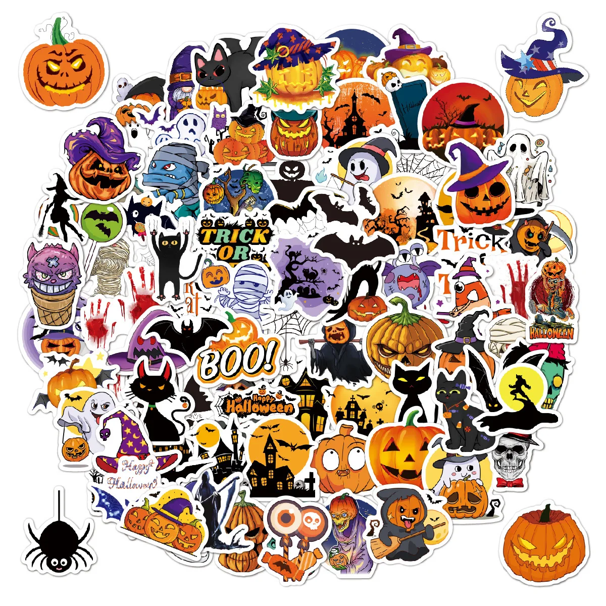 

Vampire Scared Holographic Laser Cartoon Stickers Luggage Phone Laptop Cute DIY Cool Kid Toy Gradient Sticker Decals