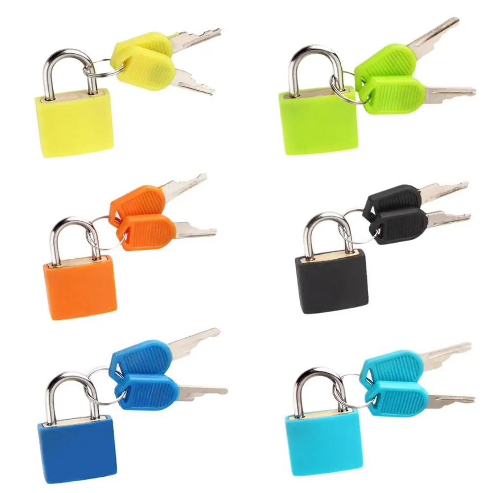 10 Lucchetti Per Valigie In Metallo Con Chiavi - Multicolore, Mini Lucchetti 3,8x2,8 Cm, Per Bagagli, Zaini, Armadietti