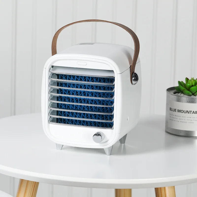 

Air Humidifier Portable Air Conditioner Small USB Desktop Air Cooler Built-in Ice Box Cooling Fan Strong Wind Night Light