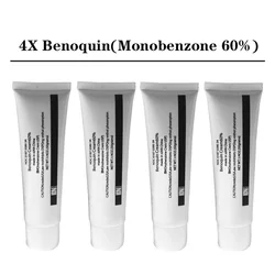 4Pcs Monobenzone 60% Benoquin Decolorizing Cream Whitening Fades Skin Tone Clears Blemishes Spots Vitiligo 50g/pcs