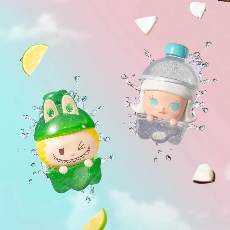 

Поп фасоль цветная серия сока мини кукла Фигурка Милая экшн Labubu Молли димоо Sp Crybaby настольная модель сюрприз подарки на день рождения