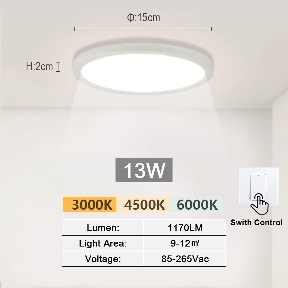 Ev LED Tavan Işık Modern LED Avize Lamba Minimalist İç Aydınlatma Armatürleri Koridor Balkon Koridor Ofis Işığı