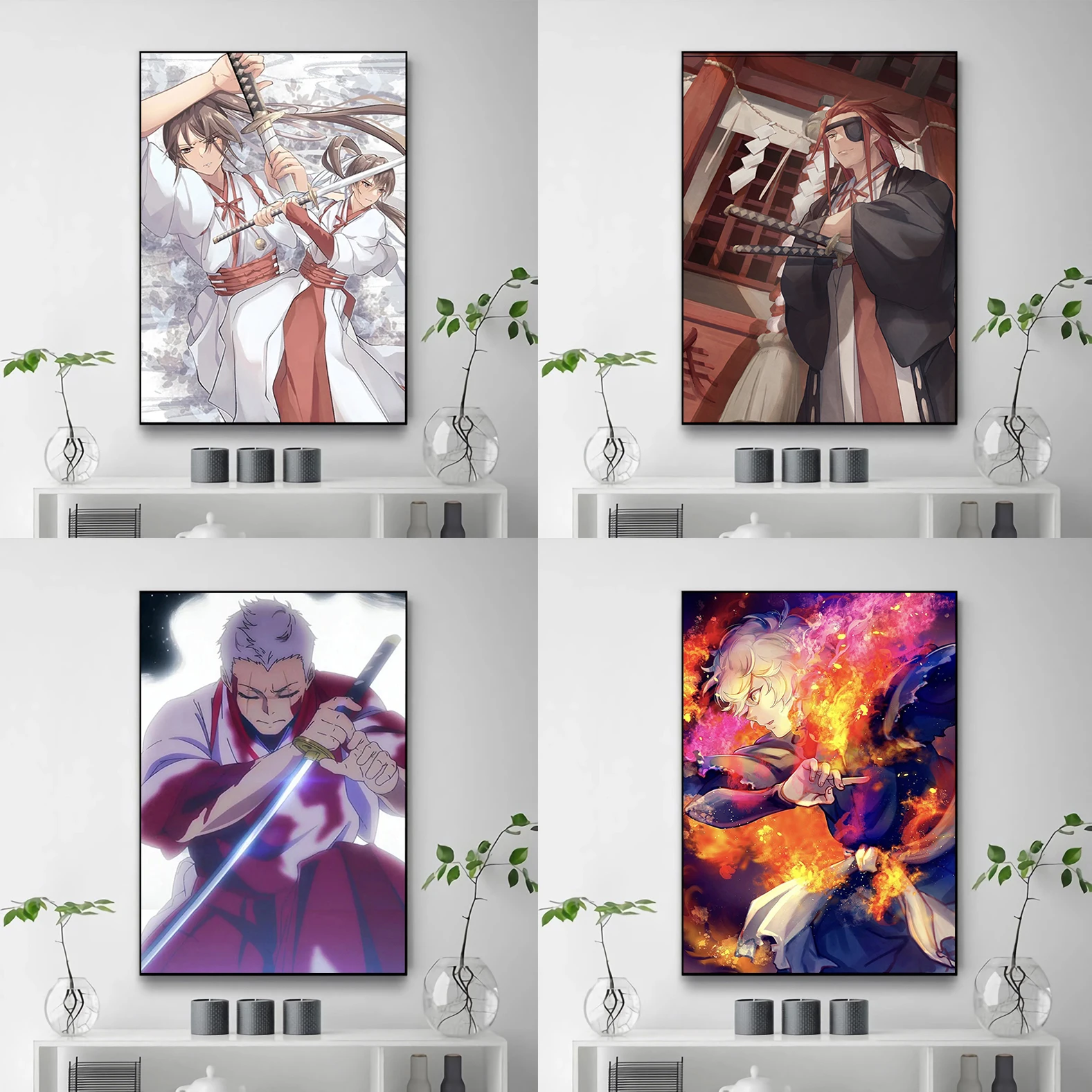 

Hell's Paradise Anime Poster Art Home Aesthetic Room Decoration Print Painting on Canvas Decorative Paintings Wall Decor Posters