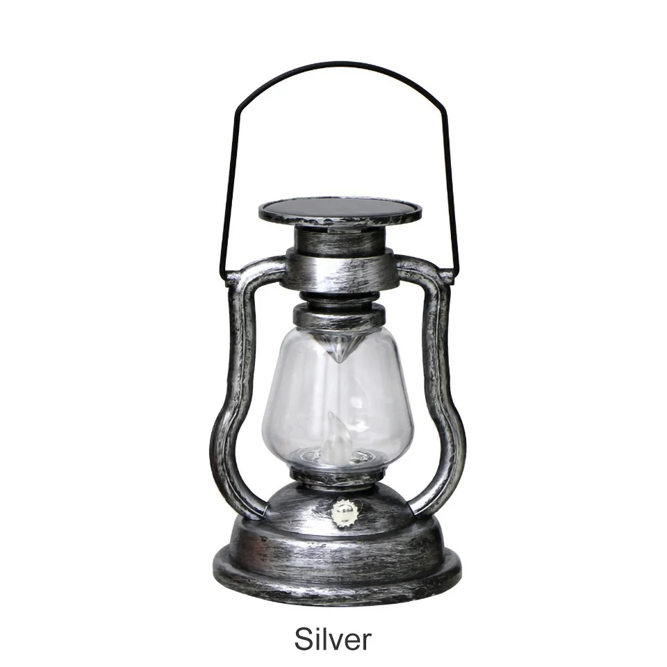 

LED Solar Lights for Garden Decoration Retro Solar Lantern Portable Lamp Kerosene Lamp Home Outdoor Garden Decoration Lamp