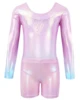 NEW Leotards for Girls Gymnastics Long Sleeve Sparkly Dance Biketards with Shorts Ballet Tumbling Outfit for 3-12 Years 5