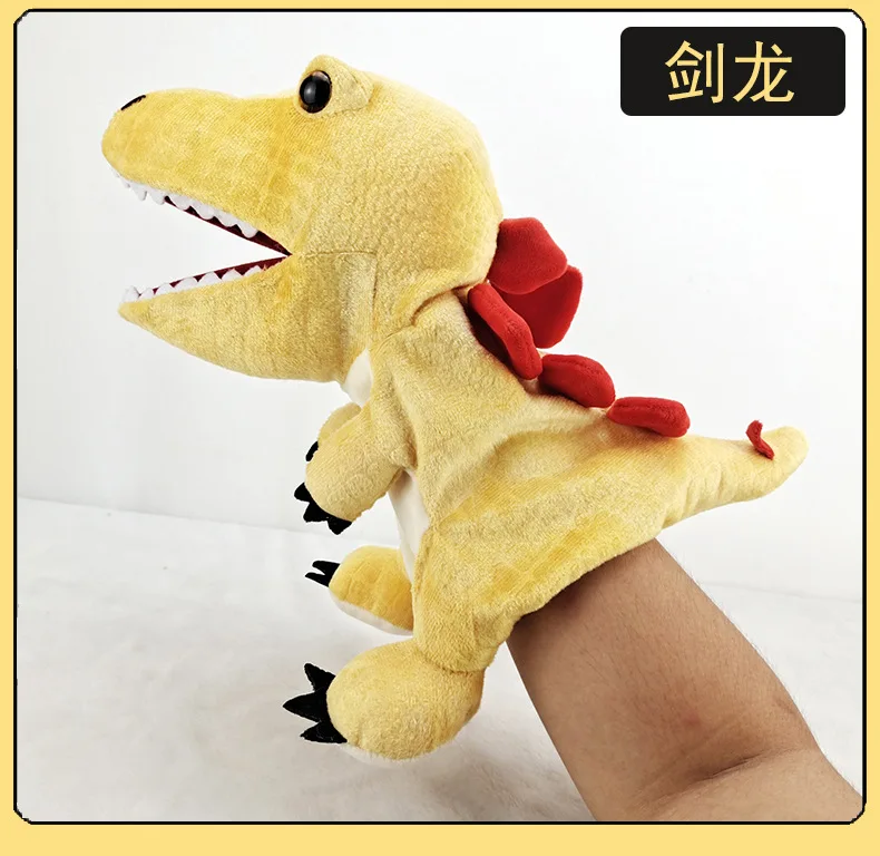 Em promoção! 30cm De Dinossauro Fantoche De Mão Muppet Bicho De