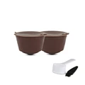 2pcs- brown