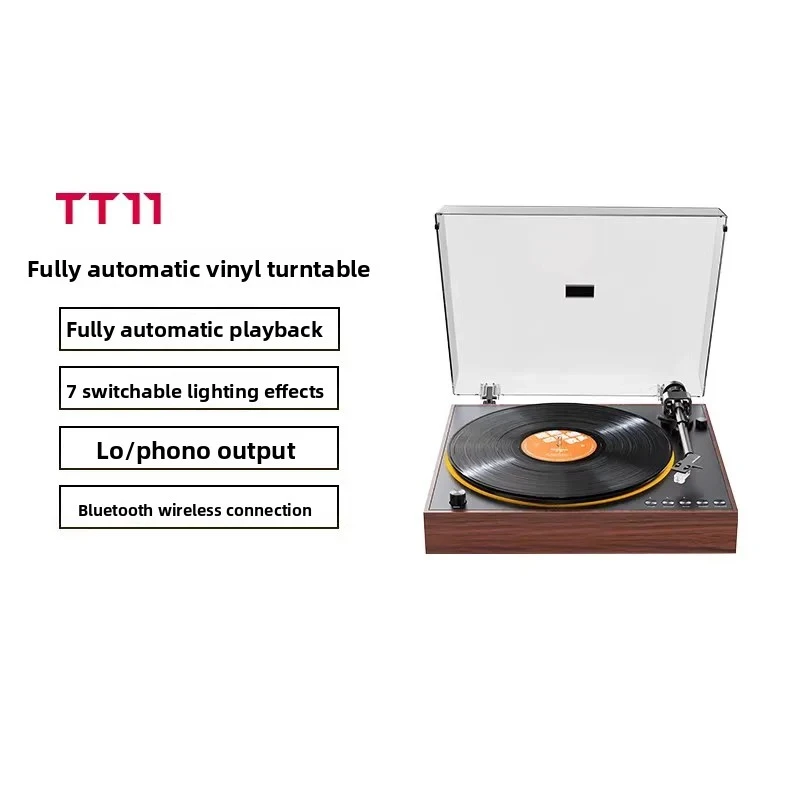 Fiio TT11 데스크탑 CD 플레이어 블루투스 전문가용 레트로 레코드 플레이어 무선 턴테이블 플레이어 가정용 음악 선물