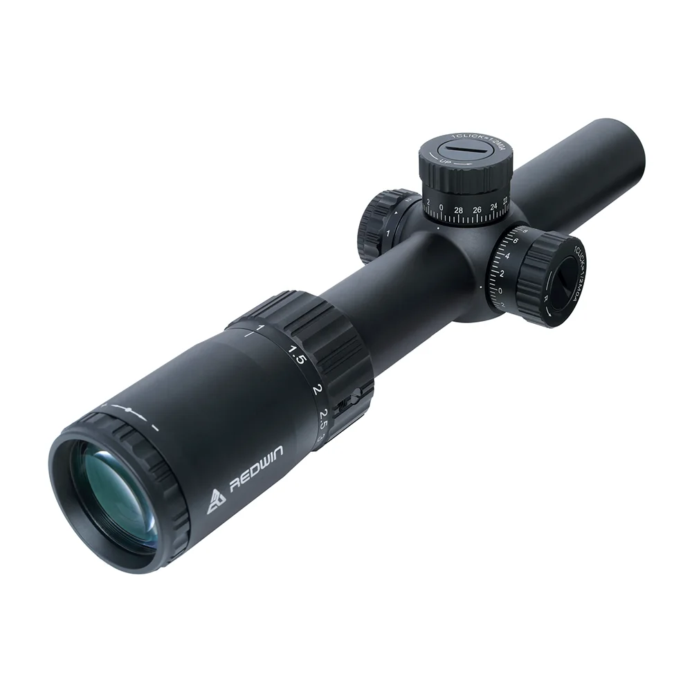 Red Win Torero 1-6x24 Scope-FFP,Real 1x, 1/2 MOA Adjust,Zero Lock,Glass Etched Reticle,6 Levels Red Illumiation Hold.308 Cal. rifle scope