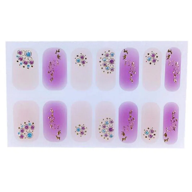 Gel Nail Sticker 5D Nail Patch DIY Adhesive Full Cover Fingernail Wraps Beauty Fake Nails Manicure Art Decal Pegatinas Ara Uñas