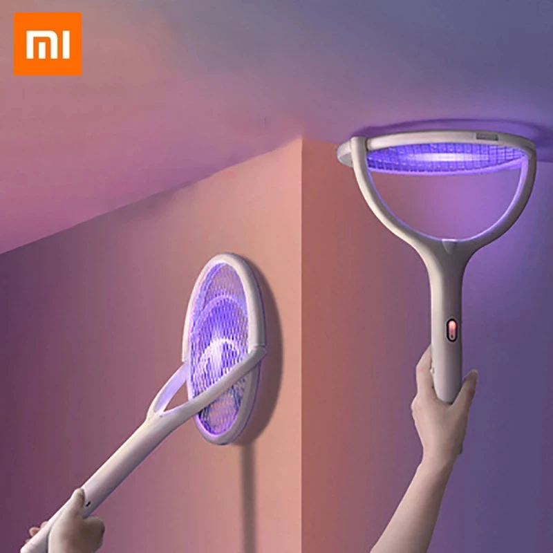 Xiaomi 5 em 1 elétrica mosquito swatter assassino do mosquito lâmpada