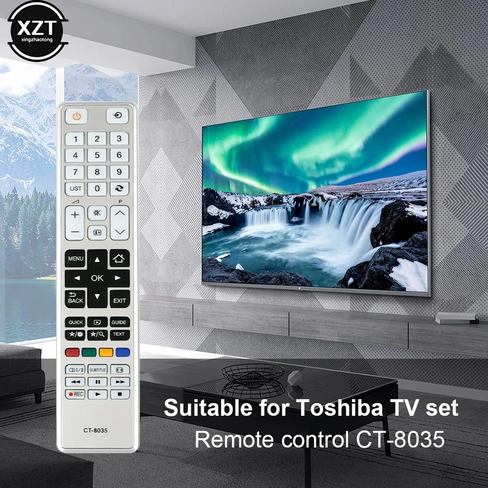 VINABTY CT-8046 Telecomando Universale Per TV Toshiba - Sostituisce Modelli LED 24D1544DG, 32L1533DG, 40L1541DG E Compatibili