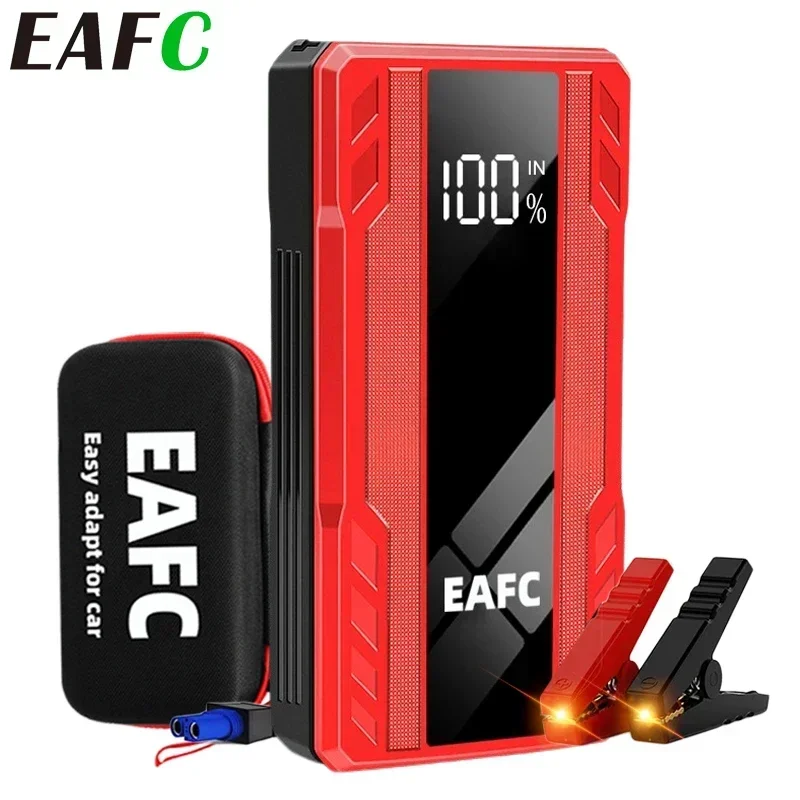 Car Jump Starter Jump Starter EAFC 1000A Portable PowerBank 12V Auto Emergency Start Battery Starting Device Booster LED Light
