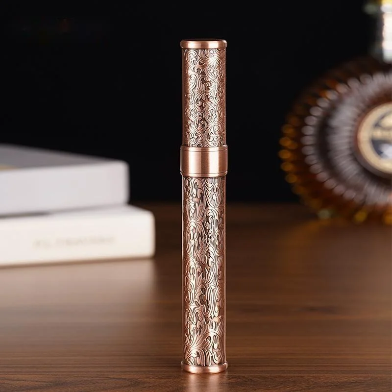 Premium Metal Cigar Tube Airtight Storage Container Travel Case for Cigar Gift for Men 6