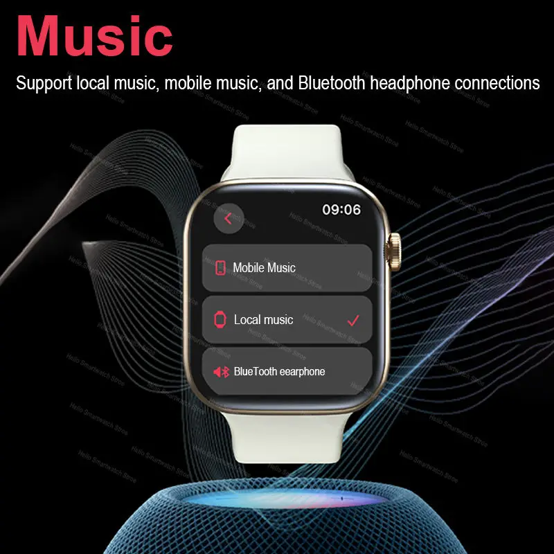 2025 New Hello 4 Mini Smart Watch Series 10 42mm AMOLED 4G ROM NFC DeepSeek Compass Clock Bluetooth Call Sports Smartwatch Women - Image 4