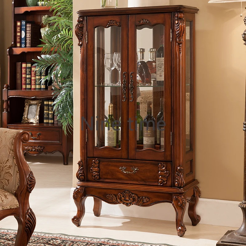 

Small Corner Wine Cabinets Industrial Display Holder Cellar Bar Cabinet Whisky Retail Armoire Vitre Stockage Vin Home Furniture