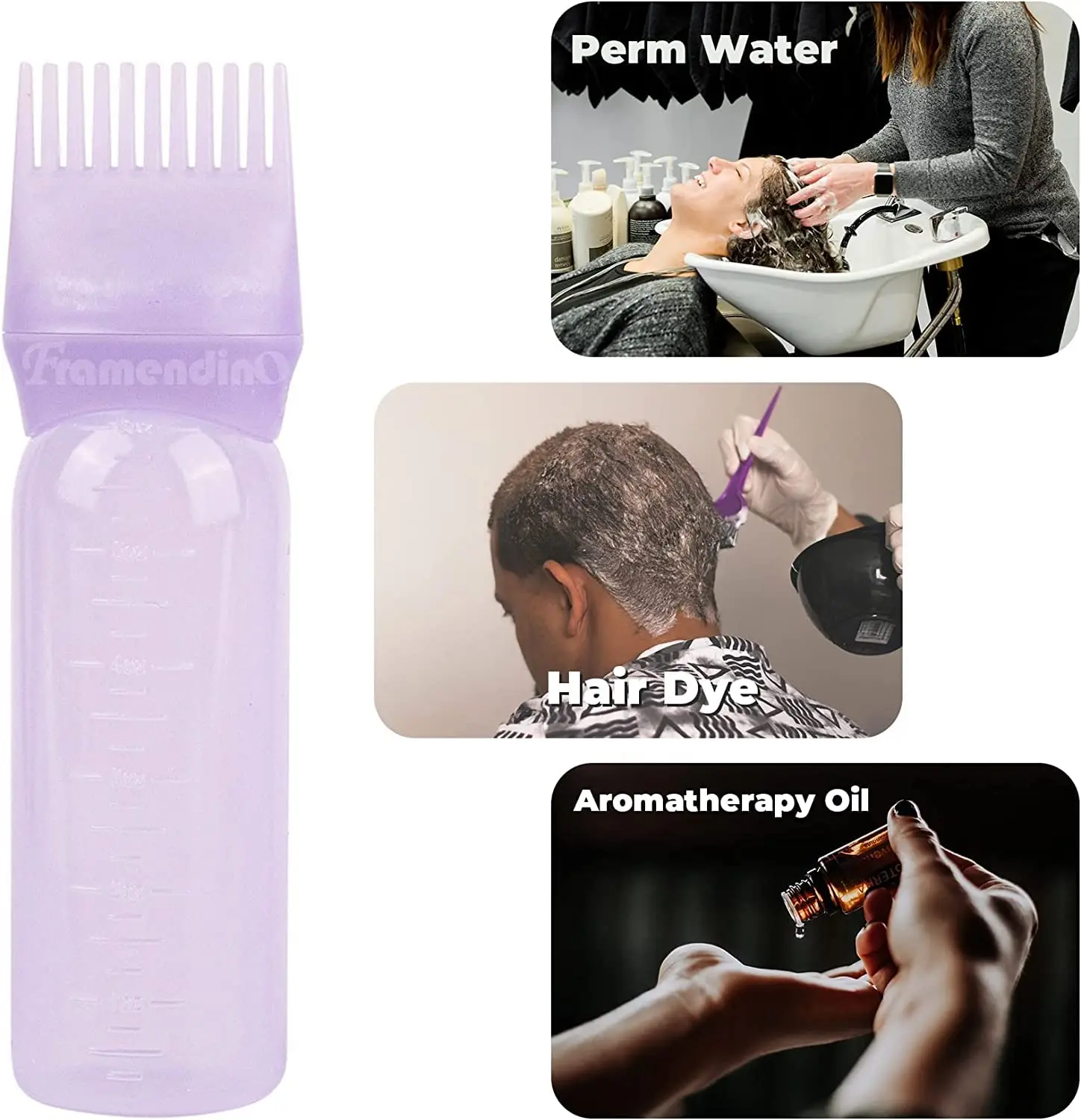 120ml Hair Dye Applicator Oil Applicator Bottle Hair Brush Dyeing Shampoo Bottle Salon Coloring Hairdressing Tool hair oil applicator bottle hair dye applicator bottle hair dyeing bottle hair dye bottle