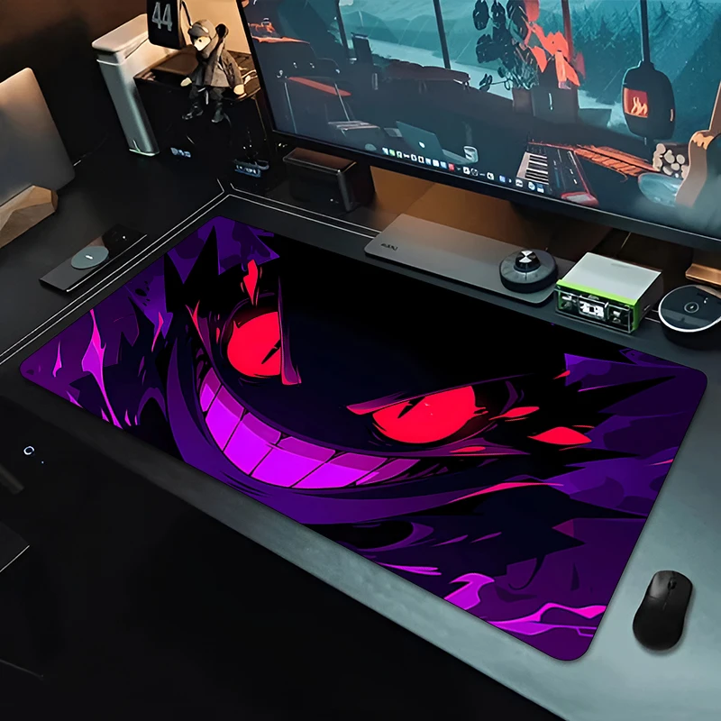 Mousepad Large Gaming Keyboard Gamer P-Pokemons Mouse Pad on The Table Speed Desk Mat Kawaii Anime PC carpet G-Gengars Mouse Mat 6
