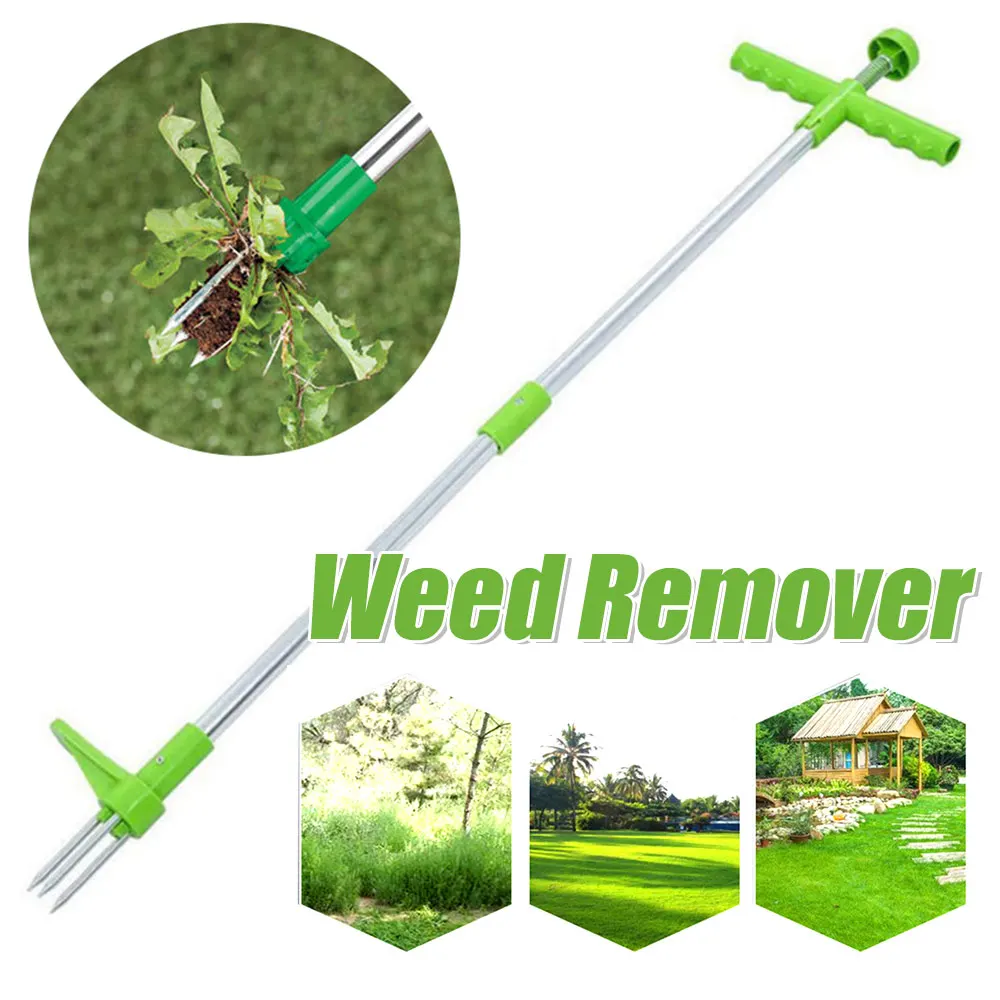 Stand Up Weeder Root Removal Tool with 3 Claws & Foot Pedal Garden ...