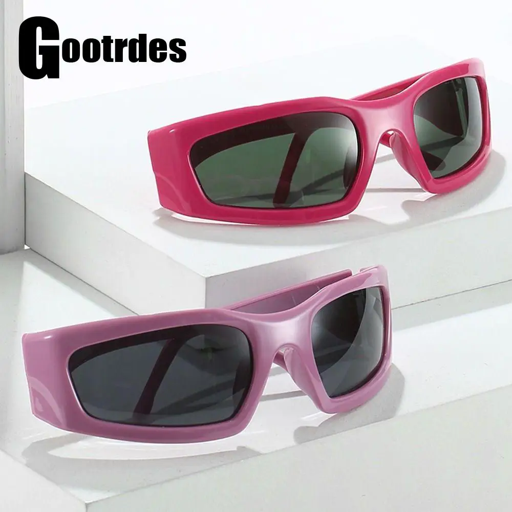 

Очки солнцезащитные женские квадратные в стиле ретро, модные поляризационные спортивные солнечные очки в стиле панк, Y2K, GoggleUV400, летние