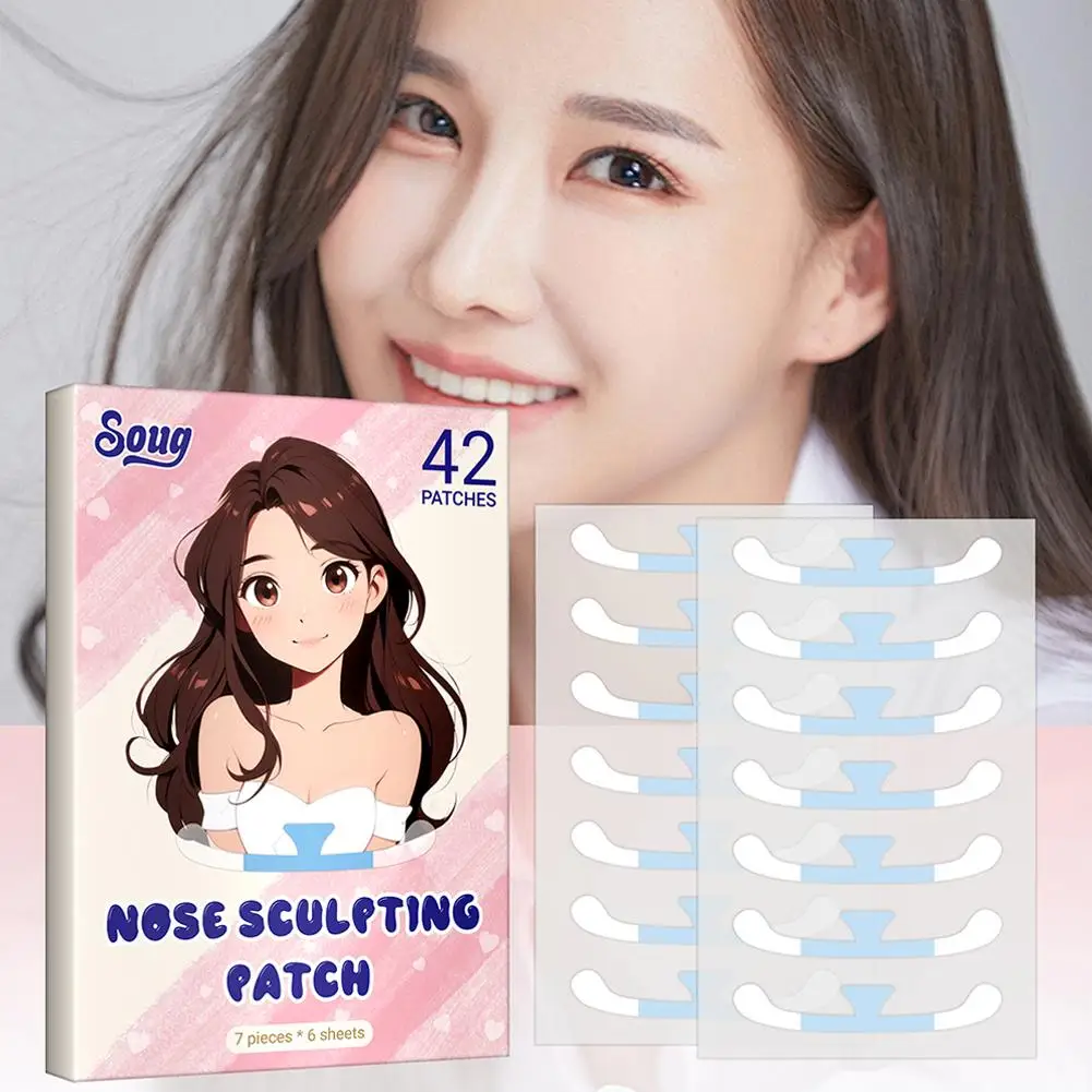Shrinking Nose Wing Stickers Nose Shrink Patchs Cosplay Make Care Tools Up Special Narrow Strips Small Cosmetic Face nose shaper snoring nasal strip kit