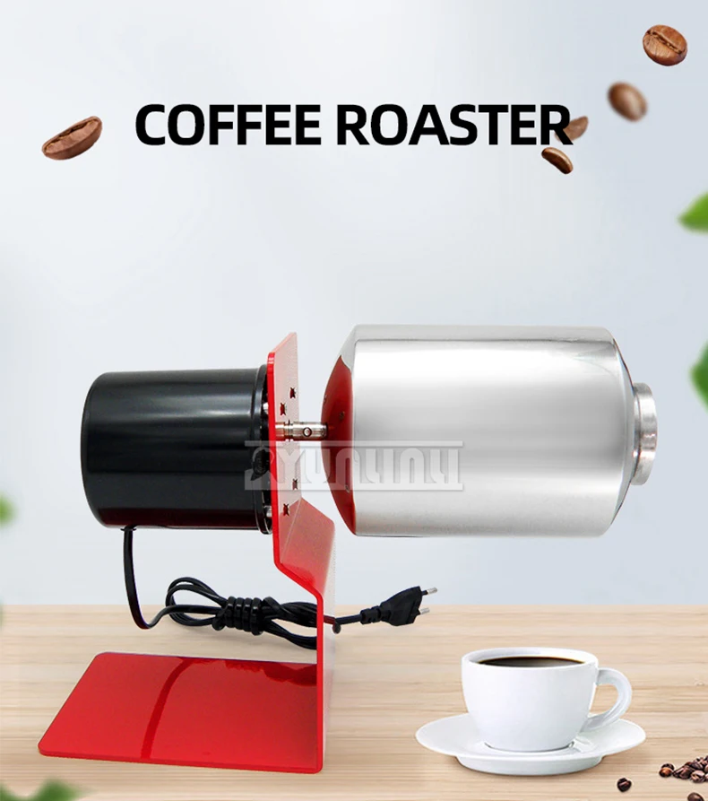 Description Picture 2 of itemElectric Coffee Roaster Stainless Steel Coffee Bean Baking Tools Household Koffiebonen Rotating Machine