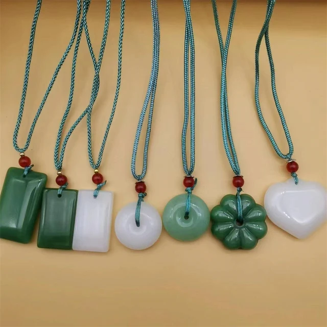 Buy Green Jade Heart Pendant Necklace for Serenity Online in India -  Mypoojabox.in