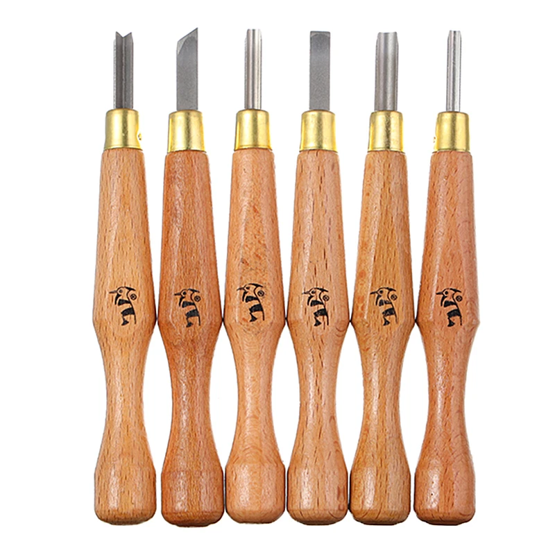 6pcs/set Wood Carving Tools Peeling Woodcarving Chisel Woodworking