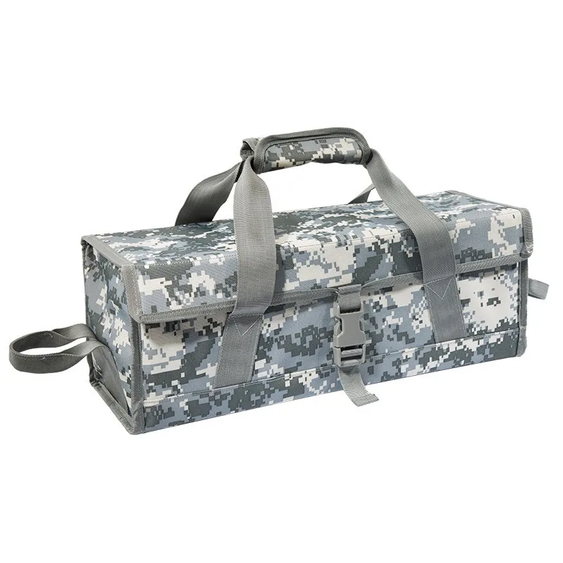 Outdoor Multifunctional Camouflage Toolskit Clutch Bag Folding Camping Sundries Handbag camping chair replacement bag organizer multipurpose sundries bag heavy duty handbag for canopy roll up table sleeping bag