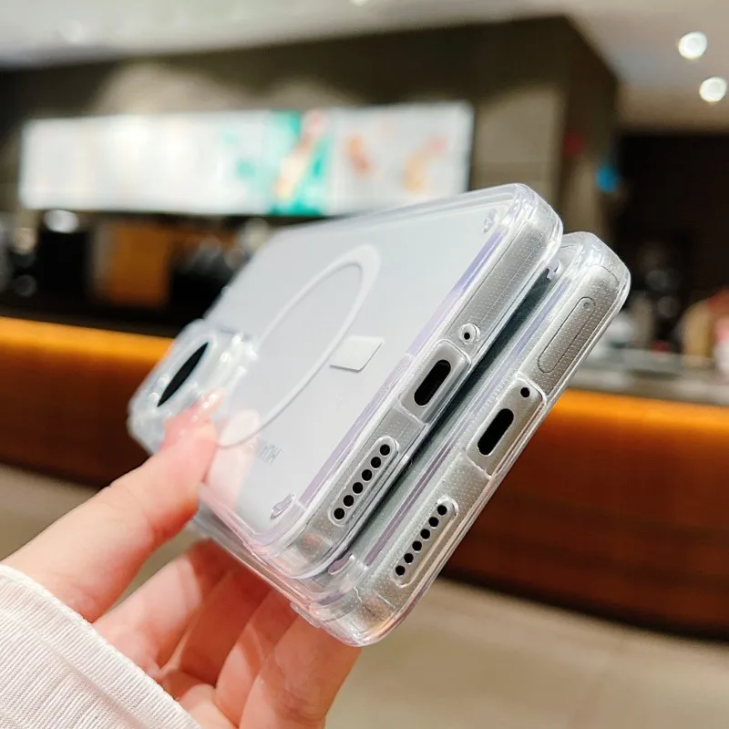 Transparent Magnetic Shockproof Hard Cover