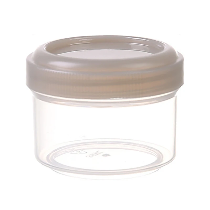 Set 4 Mini Contenitori Portatili Per Salse E Spezie - Bottigliette Trasparenti In Plastica Per Barbecue, Picnic E Cucina (Rotondi)