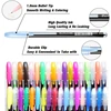 12/24Pcs Metallic Glitter Colors Gel Pens For School Office Adult Coloring Book Journals Drawing Art Markers Promotion Pen 2