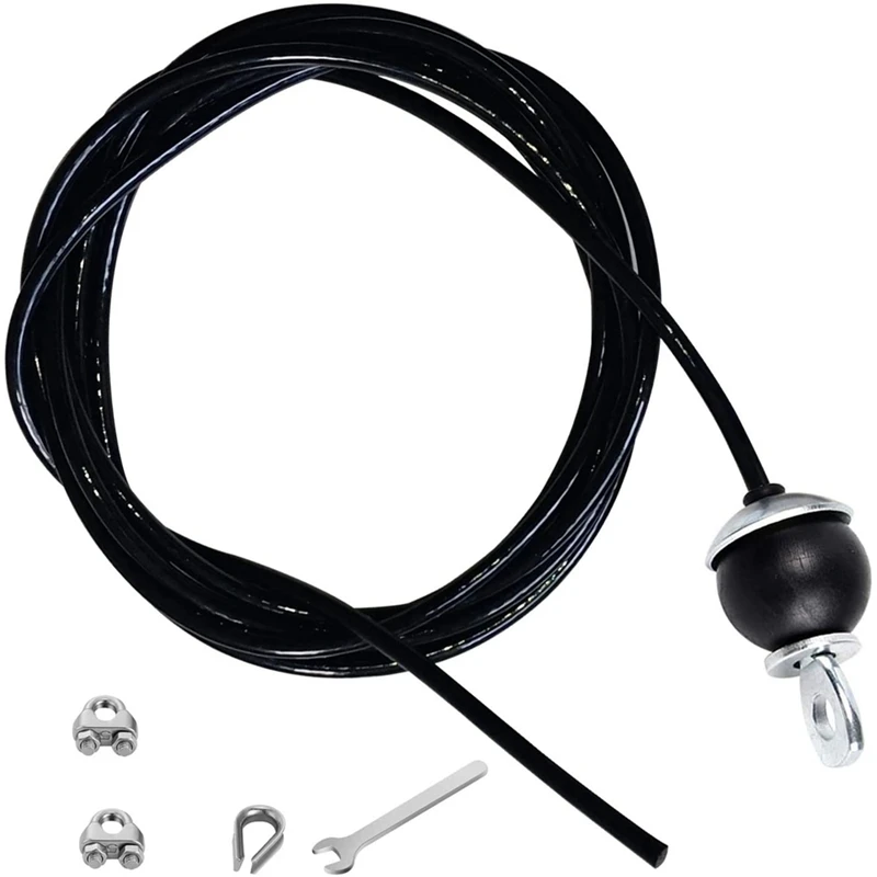 

400Cm Home Gym Fitness LAT Pulldown Cable Replacement, Adjustable Length For Pulley System Cable Machine