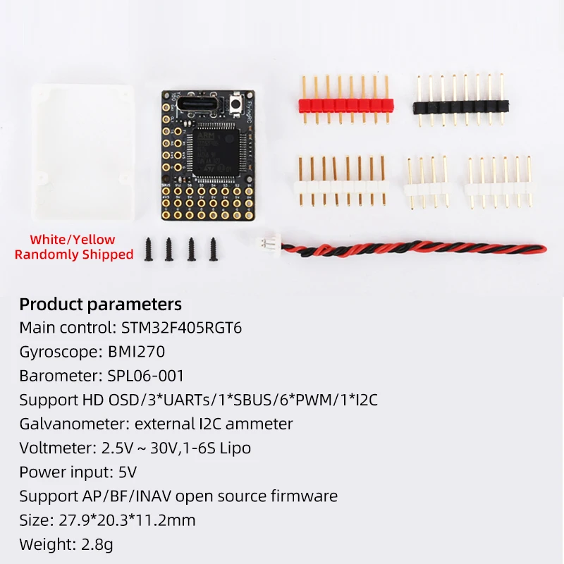 ตัวเลือกสินค้า FlyingRC F4Wing Mini MK1 FIXED Wing Flight Controller F405 FC สนับสนุน AP/INAV/BF เฟิร์มแวร์ 1-6S Lipo สําหรับ FPV RC FIXED Wing Drone