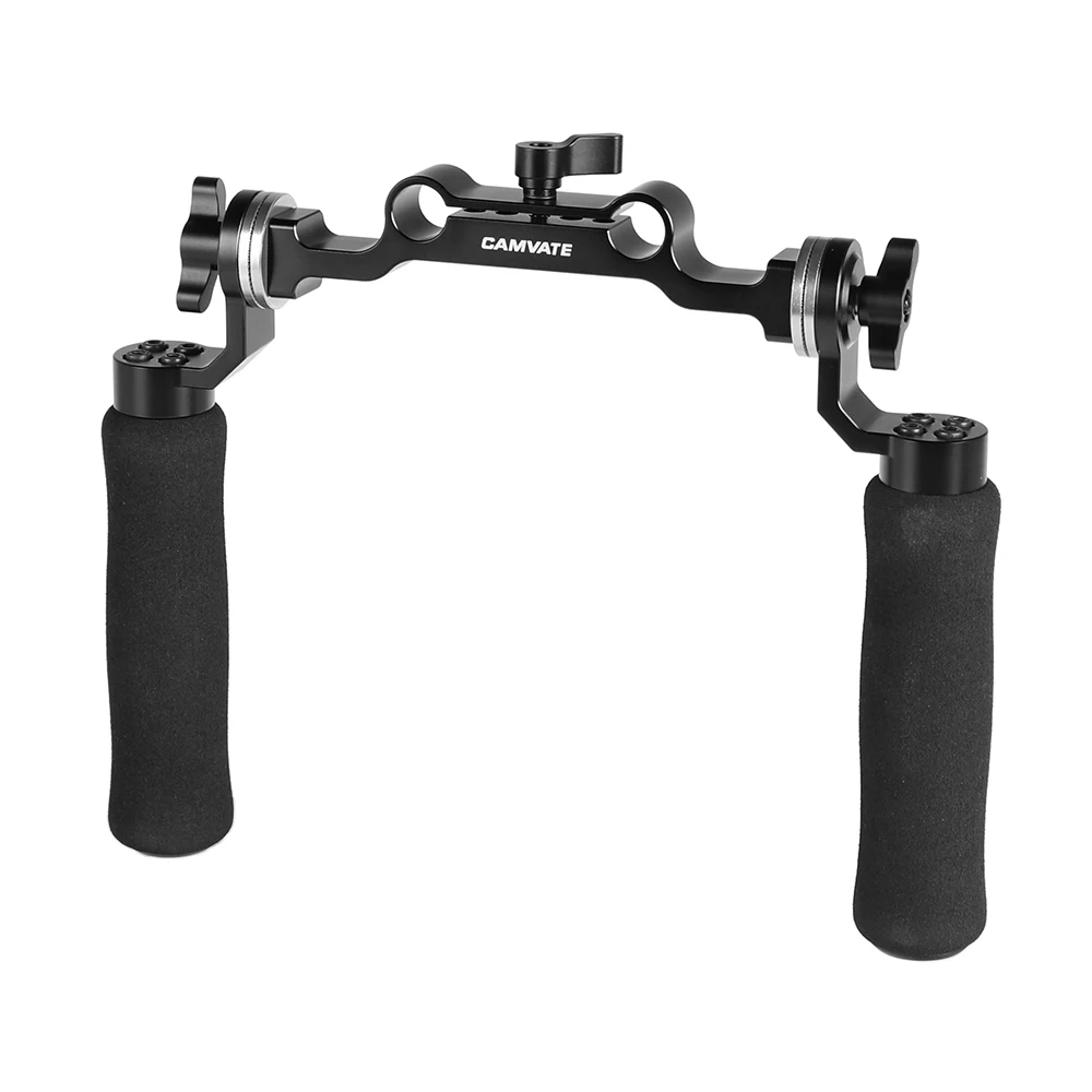 Camvate Esponja Câmera Lidar com Apertos com Arri Roseta Montagem Conexão & Dupla 15 mm Haste Braçadeira para Dslr Câmera Ombro Montagem Rig - Image 6