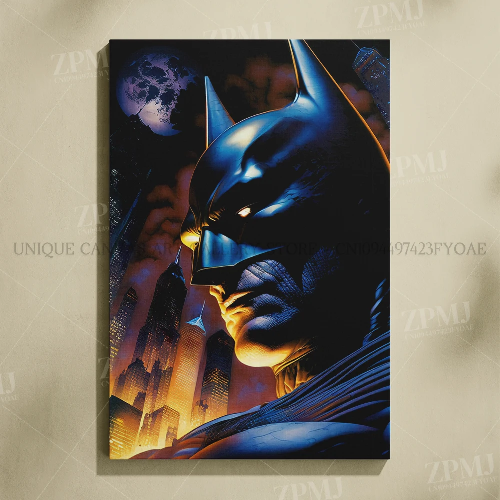 Justice League Superhero Batman Wall Art - Canvas Home Decor Poster Prints