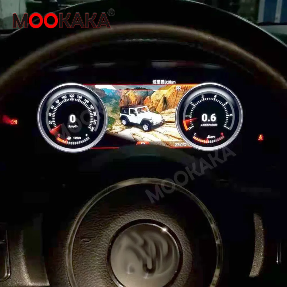 

For Jeep Wrangler 2010-2017 Android Meter Screen Car Dashboard Instrument Display Multimedia Player GPS Navigation