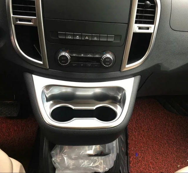 For Mercedes-Benz Vito W447 2014-2020 Car Central Control Water Cup Holder  Cover Trim Car Cover Console Water Cup Holder Frame - AliExpress