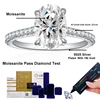 NeeTim 3ct Oval Cut Moissanite Lab Diamond Rings for Women 925 Sterling Silver Proposal Ring Wedding Engagement Band Jewelry 5
