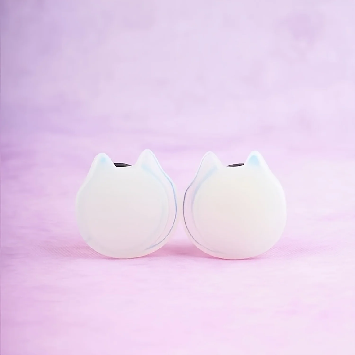 2 Stück süßer und süßer Stil Katze Ohr Stein Ohr Expander Körper Piercing Schmuck geeignet für tägliches Pendeln und Geschenken – Detail 2